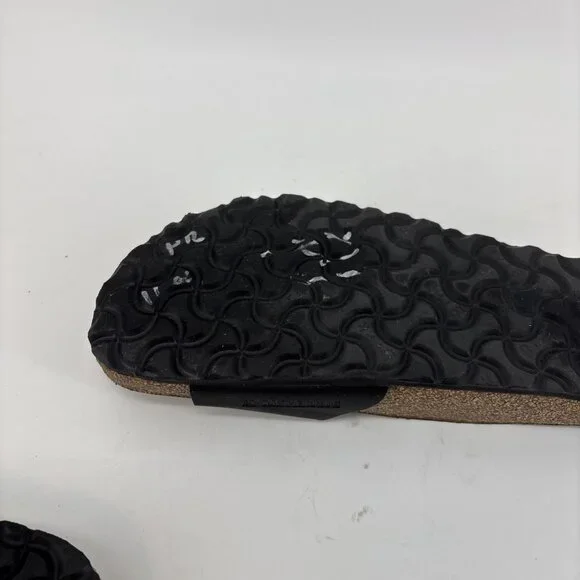 Birkenstock Madrid Birko-Flor Sandals Adjustable Sz US 8 EU 38Black Womens - Picture 14 of 14